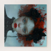 Young Goth Girl mit Freckles Puzzle (Horizontal)