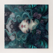 Young Gothic Bat Girl Puzzle (Horizontal)