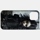 Young Gothic Girl in Black Case-Mate iPhone Hülle (Rückseite (Horizontal))