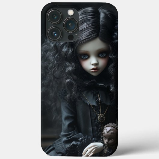 Young Gothic Girl in Black Case-Mate iPhone Hülle (Rückseite)