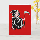 Young Grim Reaper Karte (Gelbe Blume)