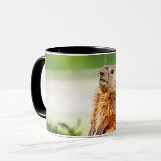 Young Groundhog Tasse (Vorderseite Links)