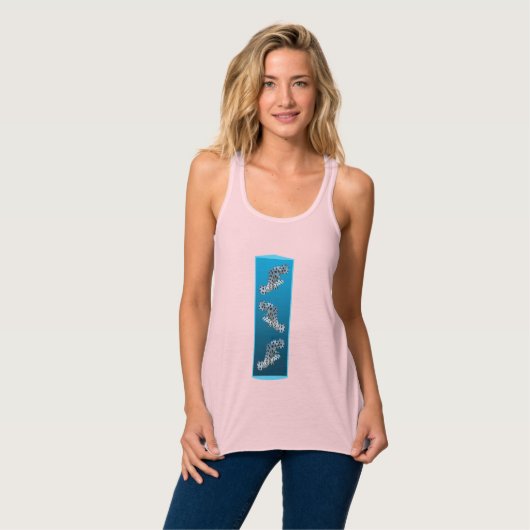 Young Grouper - Design gradient blue background | Tank Top (Vorderseite Vollansicht)