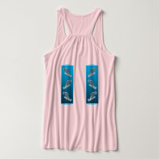 Young Grouper - Design gradient blue background | Tank Top (Design Rückseite)
