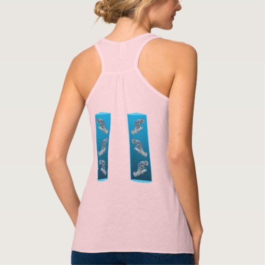 Young Grouper - Design gradient blue background | Tank Top (Rückseite)