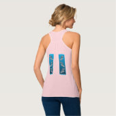 Young Grouper - Design gradient blue background | Tank Top (Rückseite Vollansicht)