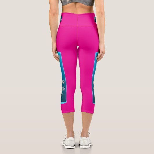 Young Grouper - Designgradientenblau | Capri Leggings (Rückseite)