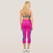 Young Grouper - Designgradientenblau | Capri Leggings (Rückseite)