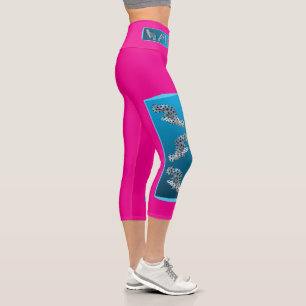 Young Grouper - Designgradientenblau   Capri Leggings
