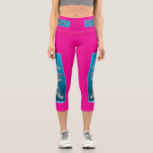 Young Grouper - Designgradientenblau | Capri Leggings (Vorderseite)