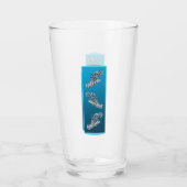 Young Grouper - Designgradientenblau | Glas (Rückseite)