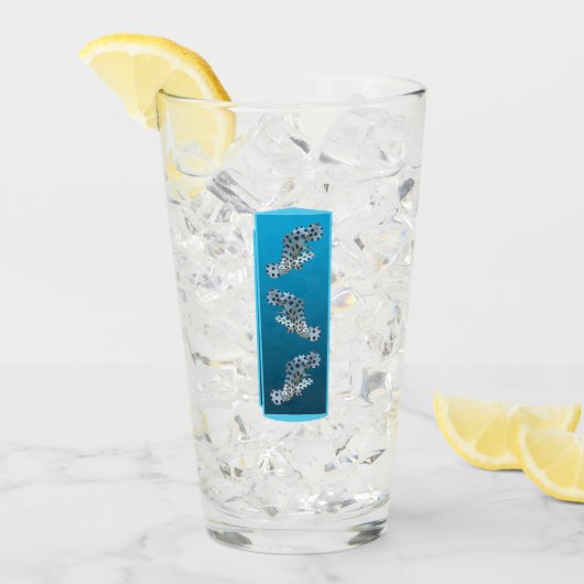 Young Grouper - Designgradientenblau | Glas (Vorderseite Ice)