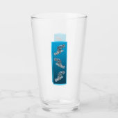 Young Grouper - Designgradientenblau | Glas (Vorderseite)