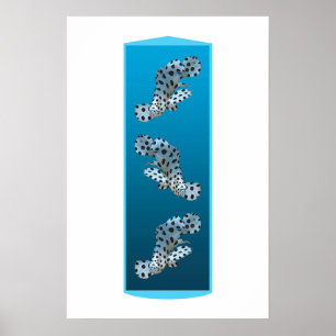 Young Grouper - Designgradientenblau Poster