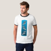 Young Grouper - Designgradientenblau | T-Shirt (Vorne ganz)