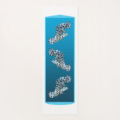 Young Grouper - Designgradientenblau | Yogamatte (Rückseite)