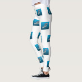 Young Grouper - glänzender blauer Hintergrund | Leggings (Links)