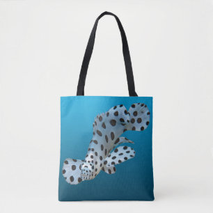 Young Grouper - glänzender blauer Hintergrund Tasche
