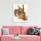 Young Hare | Albrecht Dürer Leinwanddruck (Insitu (Wohnzimmer))