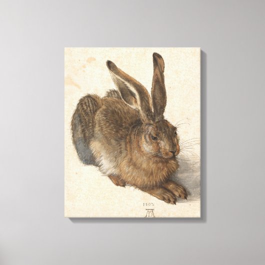 Young Hare | Albrecht Dürer Leinwanddruck (Vorderseite)