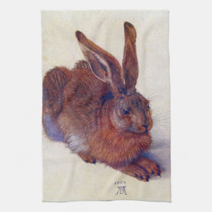 Young Hare by Albrecht Durer, Renaissance Fine Art Geschirrtuch