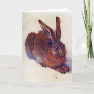 Young Hare by Albrecht Durer, Renaissance Fine Art Karte