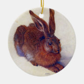 Young Hare by Albrecht Durer, Renaissance Fine Art Keramikornament (Vorne)
