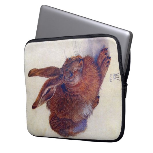 Young Hare by Albrecht Durer, Renaissance Fine Art Laptopschutzhülle (Vorderseite Links)