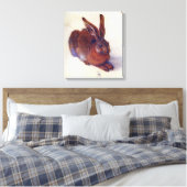 Young Hare by Albrecht Durer, Renaissance Fine Art Leinwanddruck (Insitu (Schlafzimmer))