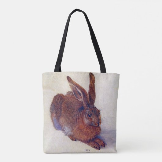 Young Hare by Albrecht Durer, Renaissance Fine Art Tasche (Rückseite)
