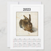 Young Hare Calendar für 2023 Albrecht Dürer (Vorderseite)