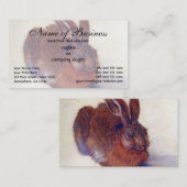 Young Hare von Albrecht Dürer Visitenkarte (Vorne/Hinten)