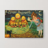 Young Hexe's Brew: Pumpkin Men on Magick Altar Button (Vorderseite)
