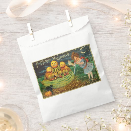 Young Hexe's Brew: Pumpkin Men on Magick Altar Geschenktütchen (Ausgeschnitten)