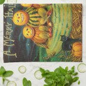 Young Hexe's Brew: Pumpkin Men on Magick Altar Geschirrtuch (Gefaltet)