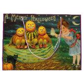 Young Hexe's Brew: Pumpkin Men on Magick Altar Große Geschenktüte (Rückseite)