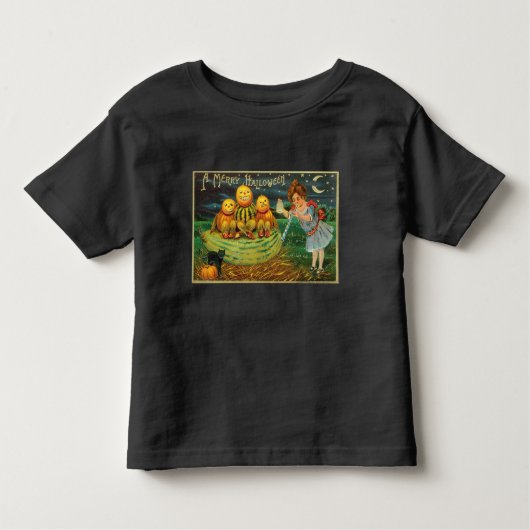 Young Hexe's Brew: Pumpkin Men on Magick Altar Kleinkind T-shirt (Vorderseite)
