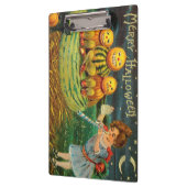 Young Hexe's Brew: Pumpkin Men on Magick Altar Klemmbrett (Links)