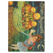 Young Hexe's Brew: Pumpkin Men on Magick Altar Klemmbrett (Rückseite)