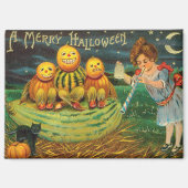 Young Hexe's Brew: Pumpkin Men on Magick Altar Magnet (Vorderseite)