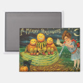 Young Hexe's Brew: Pumpkin Men on Magick Altar Magnet (Vorderseite/Rückseite)