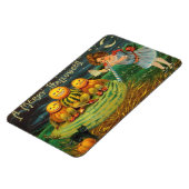 Young Hexe's Brew: Pumpkin Men on Magick Altar Magnet (Linke Seite)