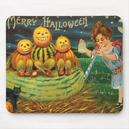 Young Hexe's Brew: Pumpkin Men on Magick Altar Mousepad (Vorne)