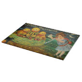 Young Hexe's Brew: Pumpkin Men on Magick Altar Schneidebrett (Ecke)