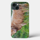 Young Highland Cow iPad Case (Rückseite)