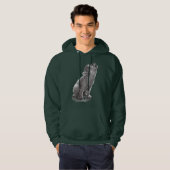 Young Howling Wolf - Zeichnend Hoodie (Vorne ganz)