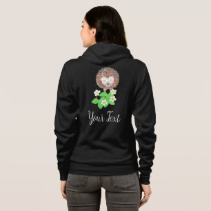Young Igel & Strawberry Blume Personalisiert Hoodie