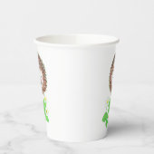 Young Igel & Wild Strawberry Blume Pappbecher (Links)