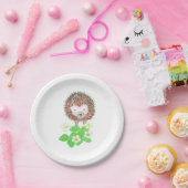 Young Igel & Wild Strawberry Blume Pappteller (Party)