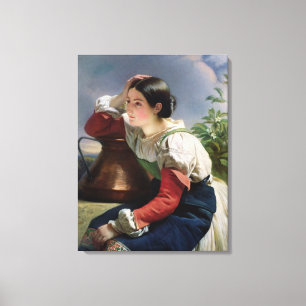 Young Italian at the Well, c.1833-34 Leinwanddruck